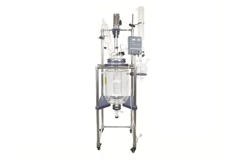 10-100L double/triple glass reaction kettle